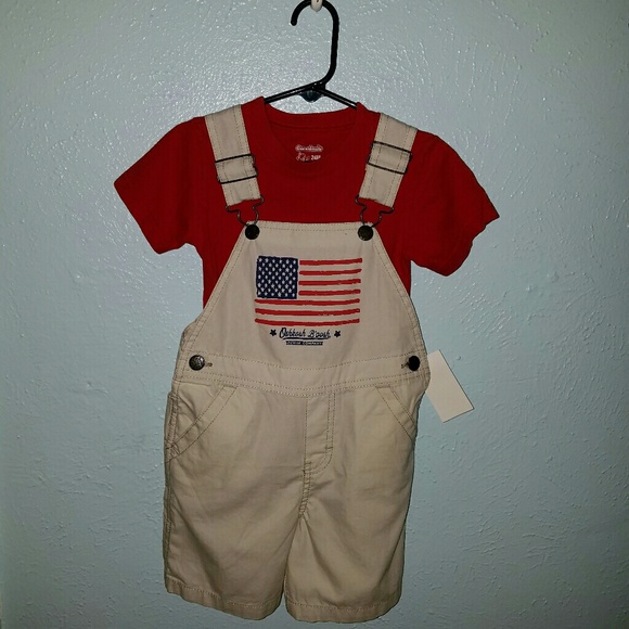 OshKosh B'gosh Other - NWT OshKosh 🇺🇸 Khaki Overalls 👶